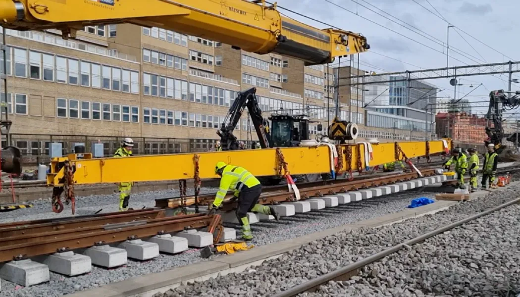 Kirowkran i tomteboda. Foto: Trafikverket