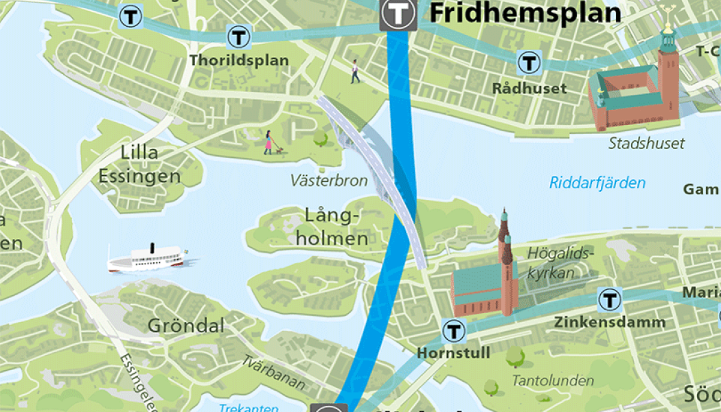 Nytt trafiksystem minskar behovet av byggnation på Långholmen