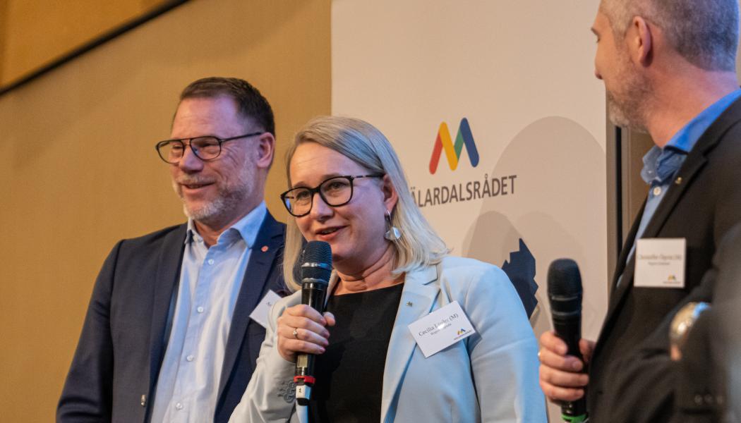 Cecilia Linder, regionråd Region Uppsala och vice ordförande i gruppen Internationell tillgänglighet och konkurrenskraft. Foto: Aksel Örn Ekblom/Mälardalsrådet.