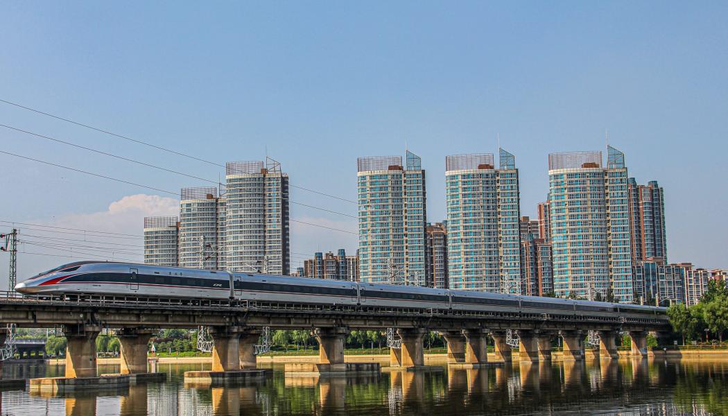 Järnväg i Tongzhou, Kina