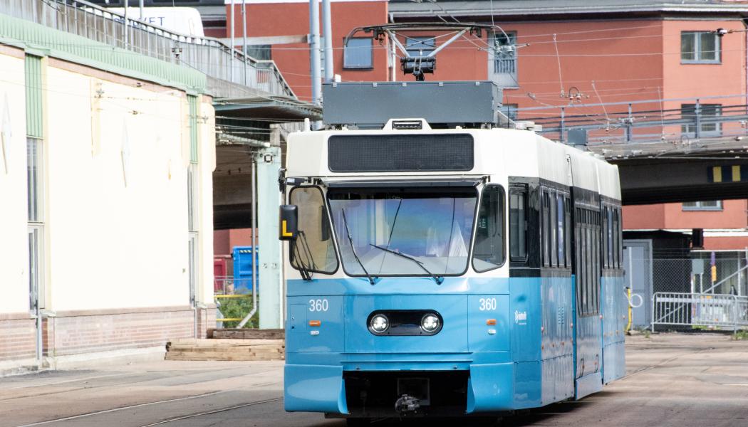 Nyrenoverad version av M31 levererad av Skoda, Tjeckien, till Göteborgs Spårvägar 24 april 2025. Foto: Göteborgs Spårvägar