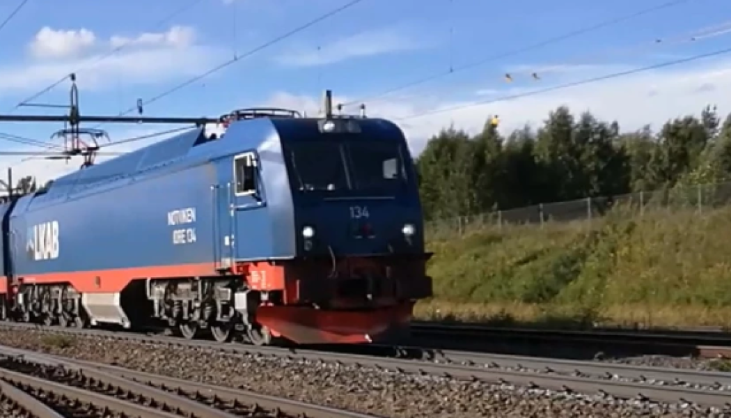 Malmbanan är en livsnerv för malmtrafiken i Norrbotten. Foto: Trafikverket