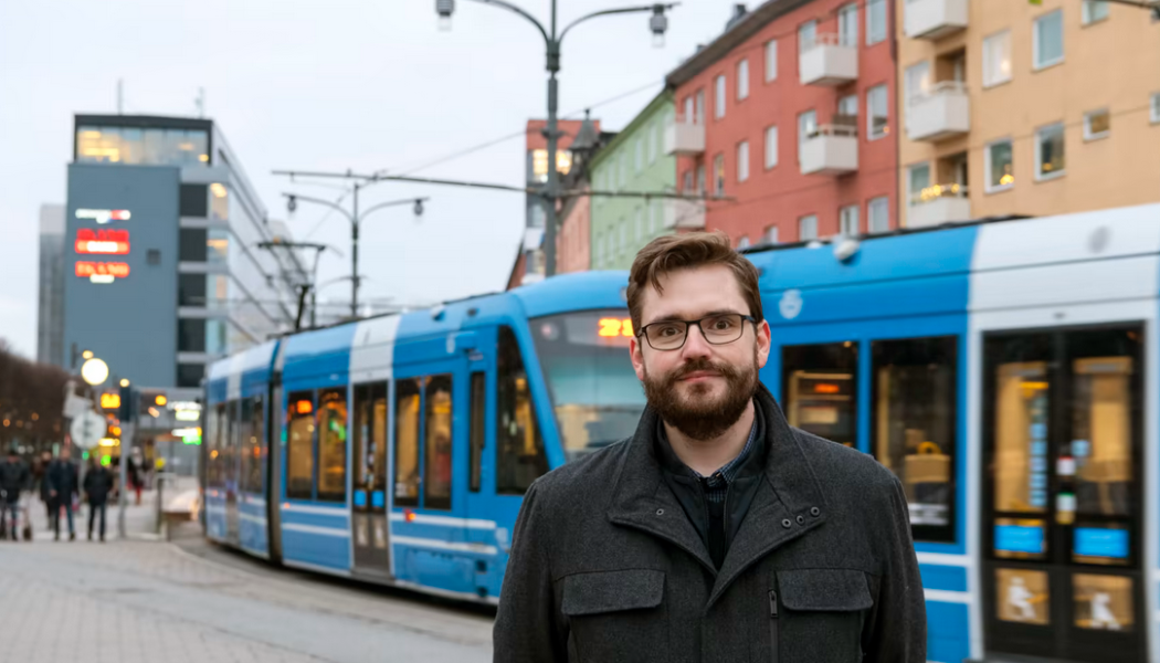 Hans Cruse, kanslichef på föreningen Spårvagnsstäderna arrangerar Spårvägsforum. Foto: Spårvagnsstäderna