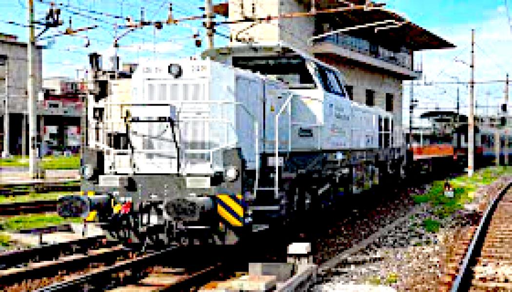 Vossloh´s nya DE18-rangeringslok. Foto: MercaItalia