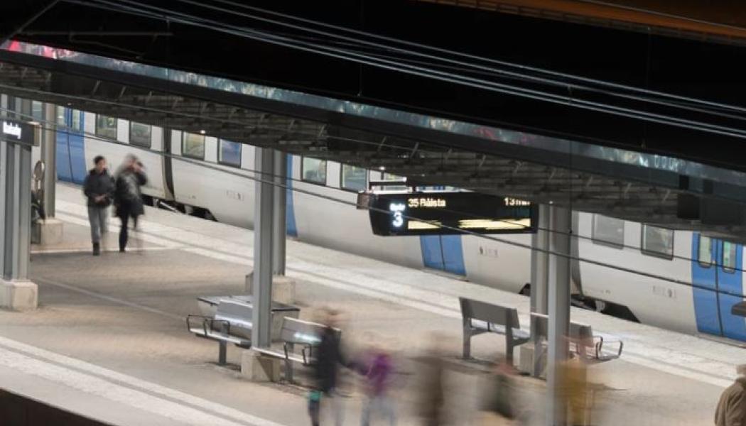 Ny plattform utmed spår 6 i Mjölby. Foto: Trafikverket