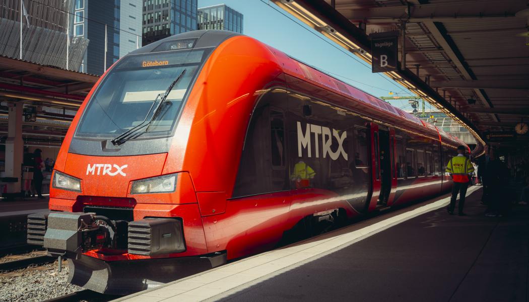 MTRX tåg mot Göteborg. Foto: MTRX