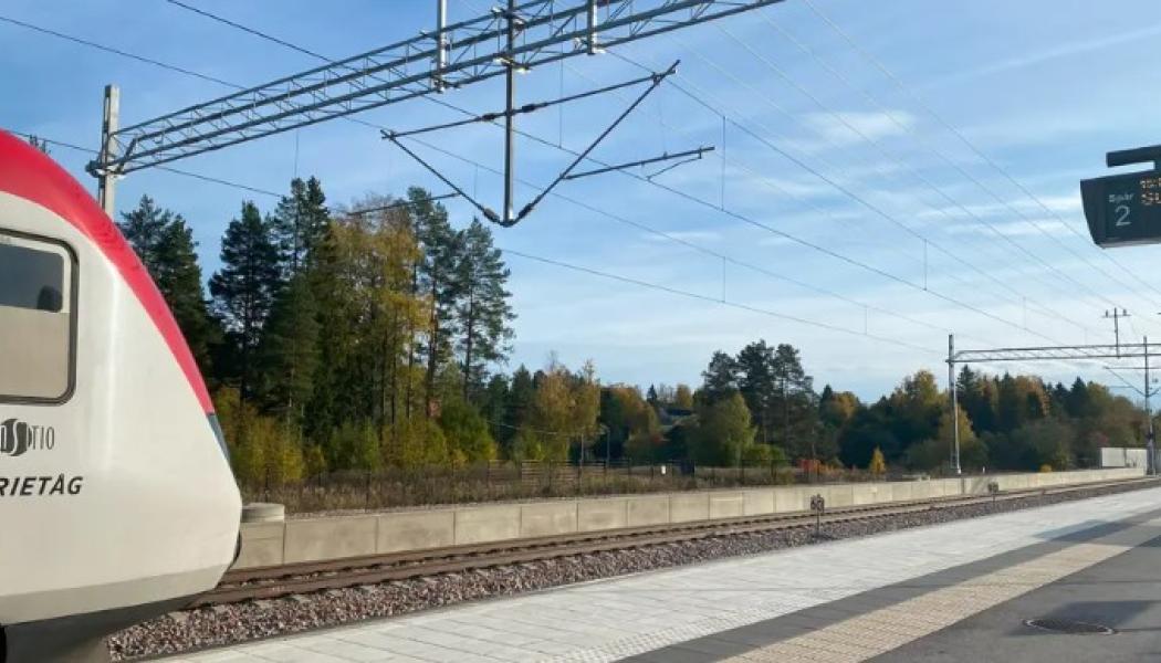 Ny plattform på Njurunda resecentrum. Foto: Trafikverket