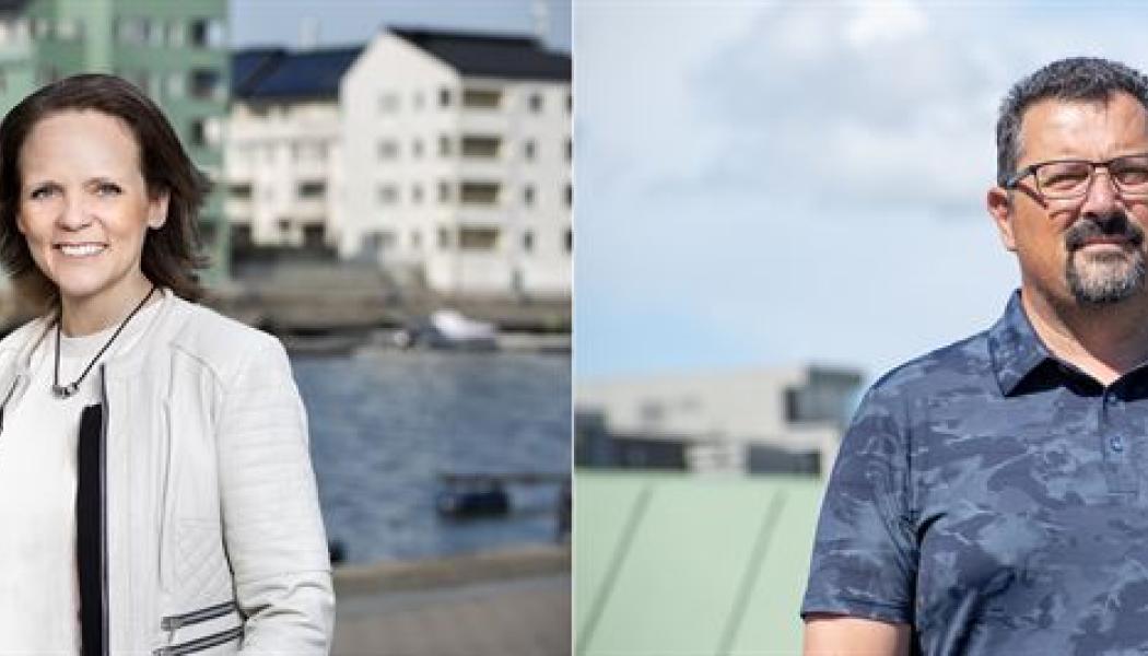 Malin Dahl, operativt ansvarig på Nordlo Improve och Demis Stavridis, IT-chef på Göteborgs Spårvägar. Foto: Nordlo


