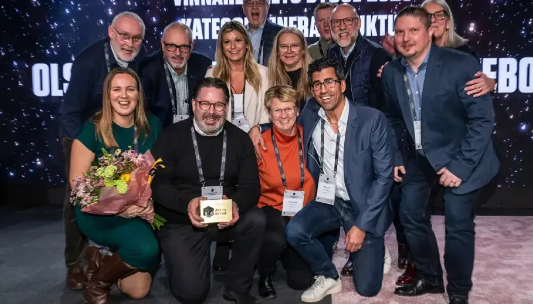 Projektet belönas som en av branschens främsta prestationer. Foto: Mattias de Frumerie