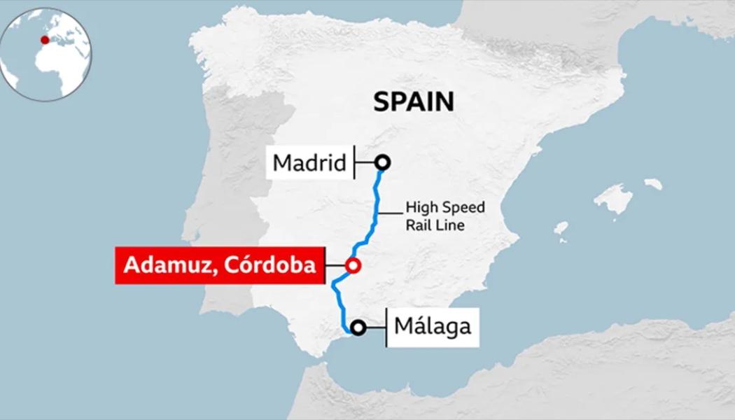 Andalusiska räddningstjänster uppger att minst 25 personer har förts till sjukhus med allvarliga skador, medan ytterligare passagerare fått lindrigare skador. Räddningsinsatsen pågick långt in på natten och omfattade ett stort antal ambulanser, brandfordon och sjukvårdspersonal. Bild: Network Rail