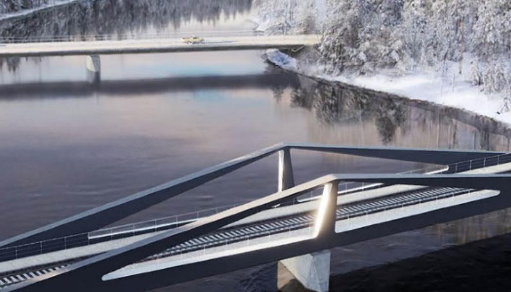 År 2020 utlyste Trafikverket en arkitekttävling för de två broarna, och 15 oktober 2020 presenterades Kinetik som vinnare Bild: Trafikverket
