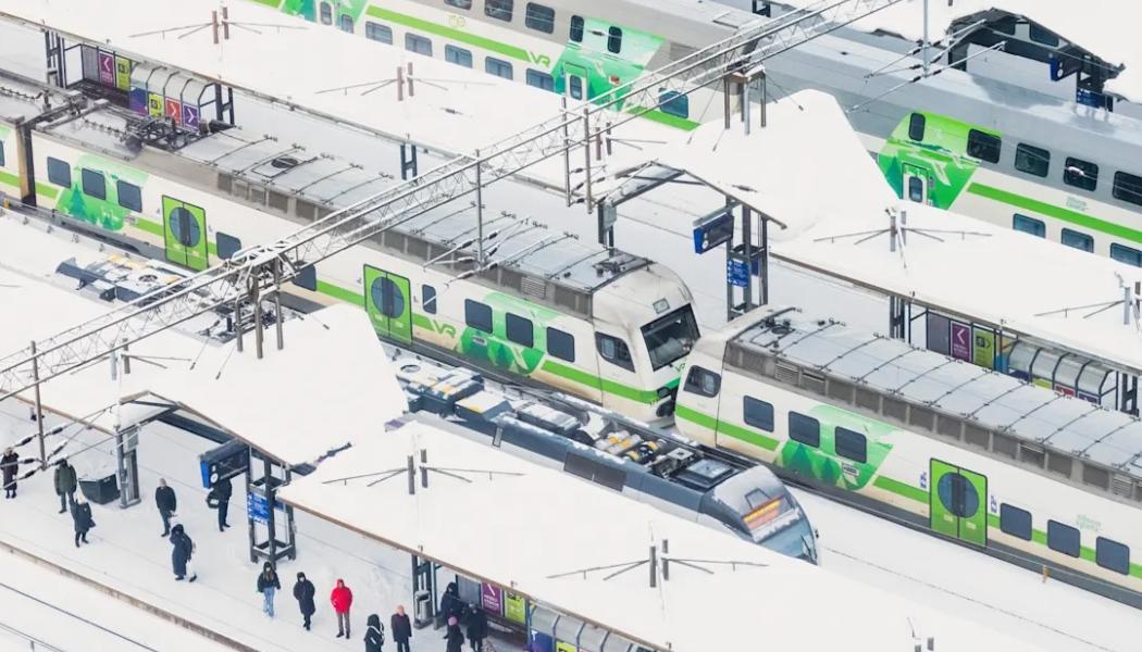 Böle Rangerbangård vid Helsingfors järnvägsstation. Utgångspunkt för tågresor runt hela Finland. Foto: VR
