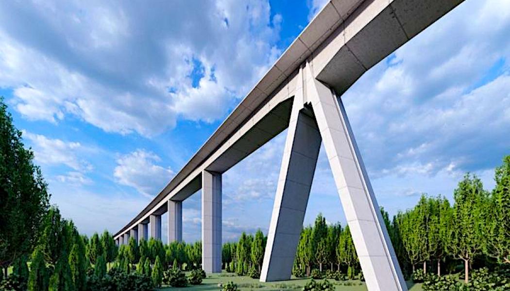 Byggandet av denna bro är inte bara en fysisk förbindelse mellan Litauen och Lettland utan symboliserar även en ny era av förbättrade och snabba transportlänkar inom hela Baltikum och vidare ut i Europa. Rail Baltica-projektet, som strävar efter att stärka regionens anslutning till det europeiska transportnätverket, förutspår en omvandling av både ekonomiska och sociala landskap i de berörda länderna. Illustration; Rail Baltica