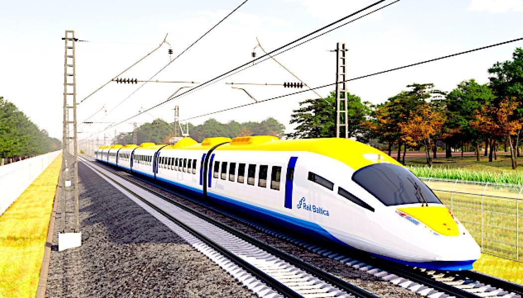 Rail Balticas senaste tåg koncept. Foto: Rail baltica