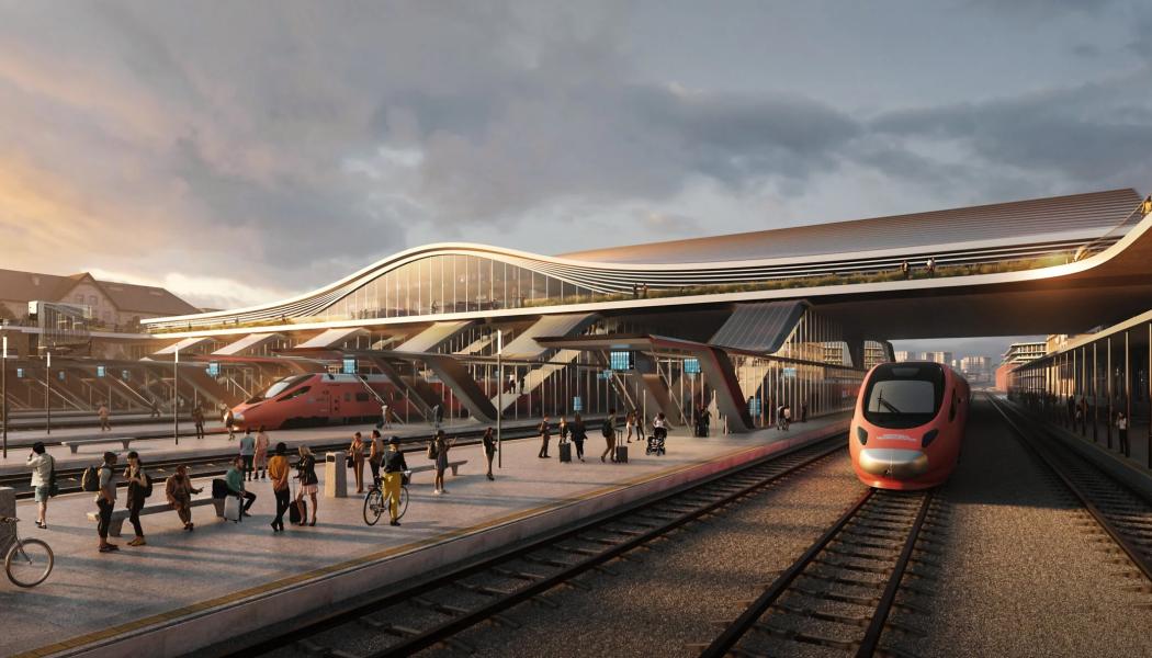 Rail Baltica stationprojekt i Estland. Bild: Rail Baltica