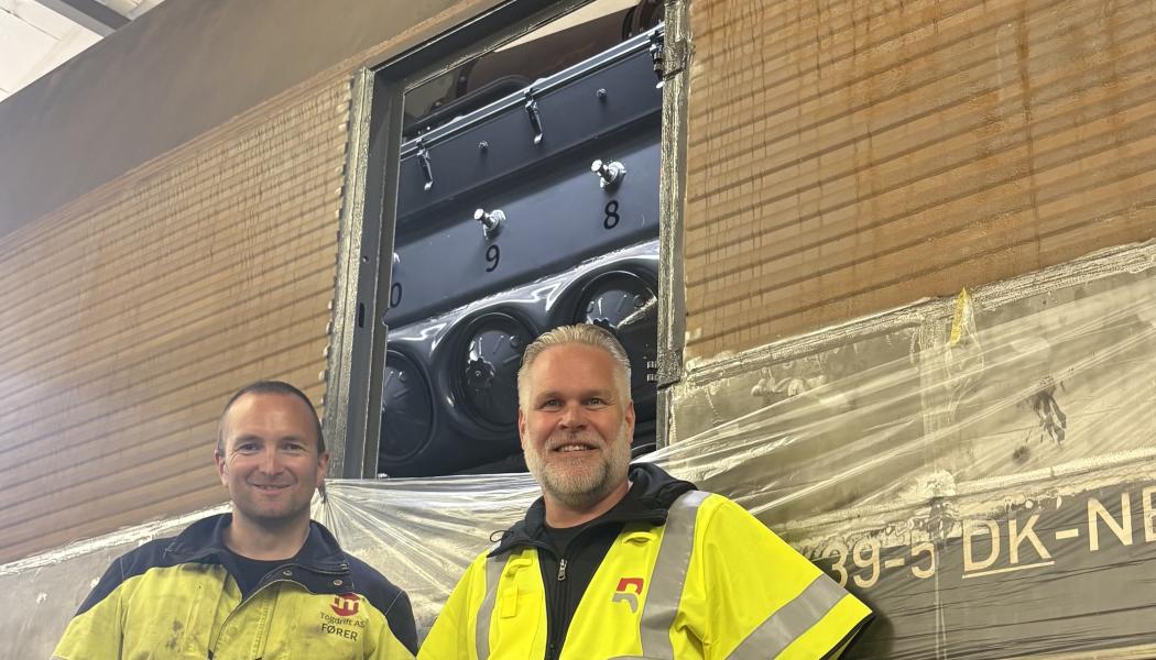Mads Skoland, COO, TM Togdrift AS och Johan Dahlin, projektledare på Railcare. Foto: Railcare