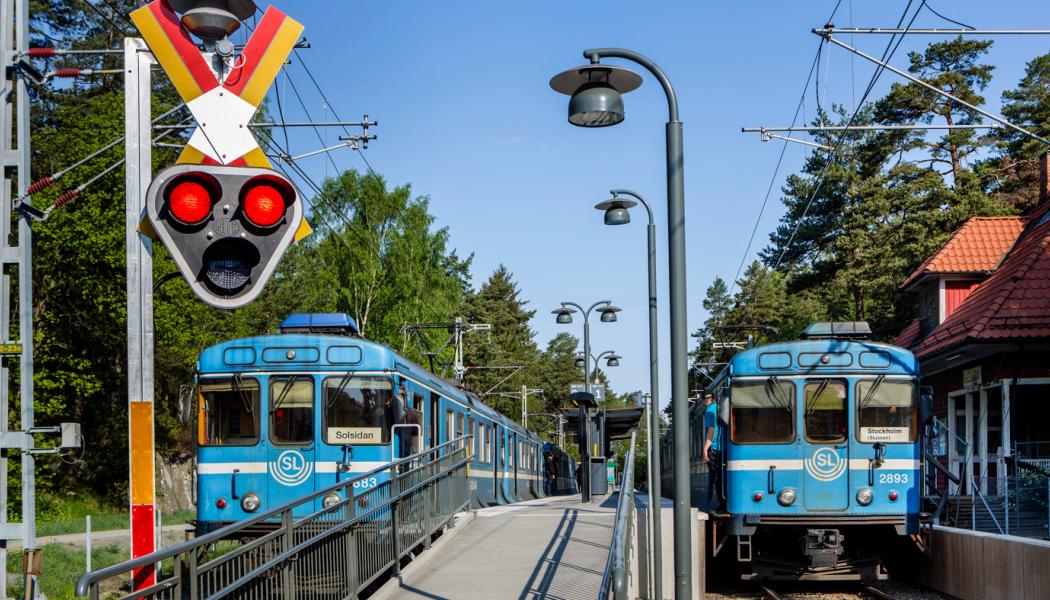 Saltsjöbanan har återkommande och stora problem. Foto: Pressbild SL