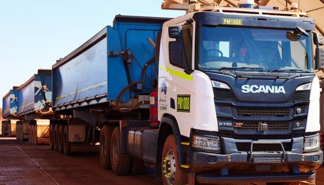 Scania och det australiensiska företaget Fortescue ska utveckla vägtransporttåg för gruvdrift Foto: Scania