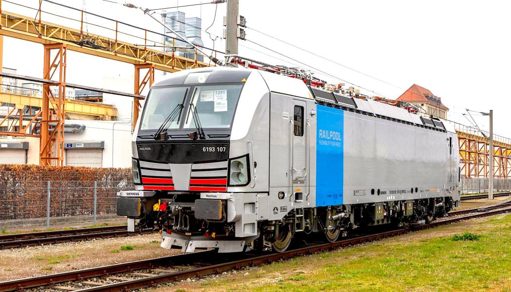 Siemens Mobility framhäver att de nya lokomotiven från Railpool levererar en effekt på 6,4 megawatt och kan nå hastigheter upp till 230 km/h. Foto: Siemens Mobility