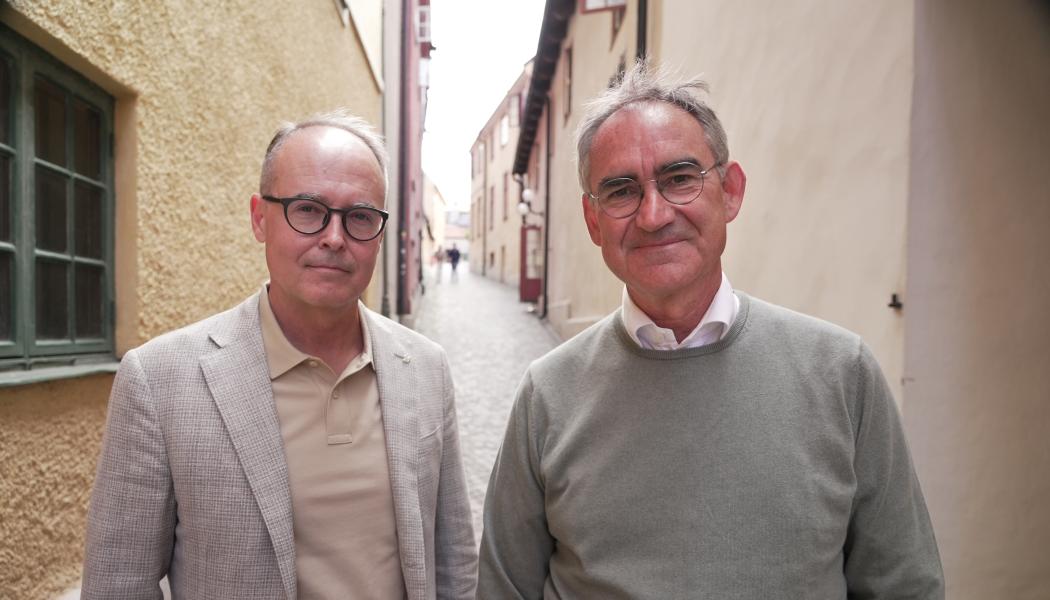 Jonas Abrahamsson, VD SJ och Roberto Maiorana, GD Trafikverket. Fotograf: Trafikverket