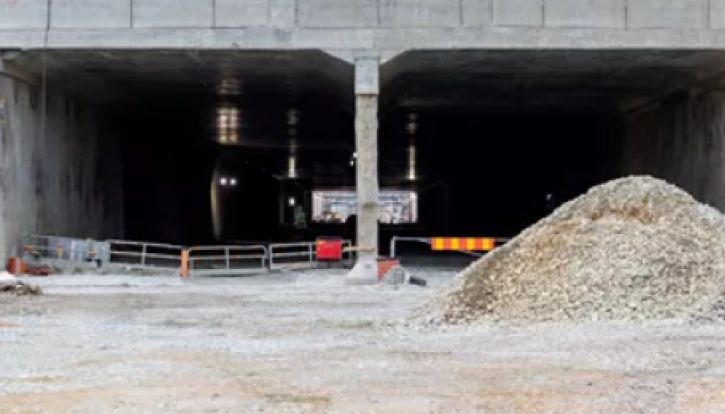 Åkarpstunneln uppvisar kvalitetsbrister. Foto: Trafikverket 