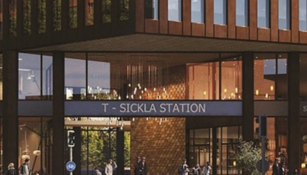 Blå linje får nya stationer i Sickla, Järla och Nacka. Bild: Region Stockholm