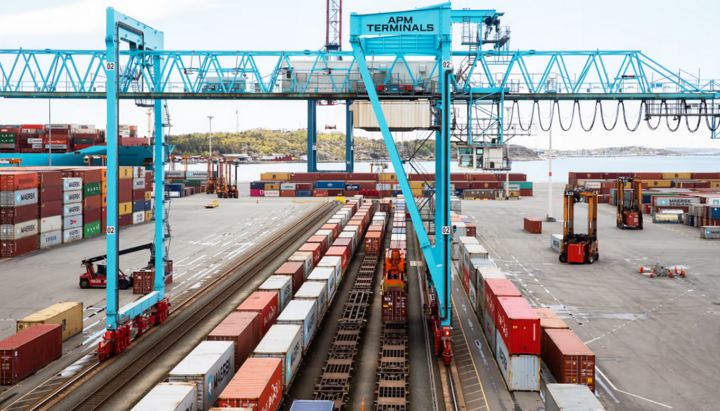Nu får företagen i Umeå en direktlänk till världsmarknaden via APM Terminals Gothenburg. Foto: APM Terminals