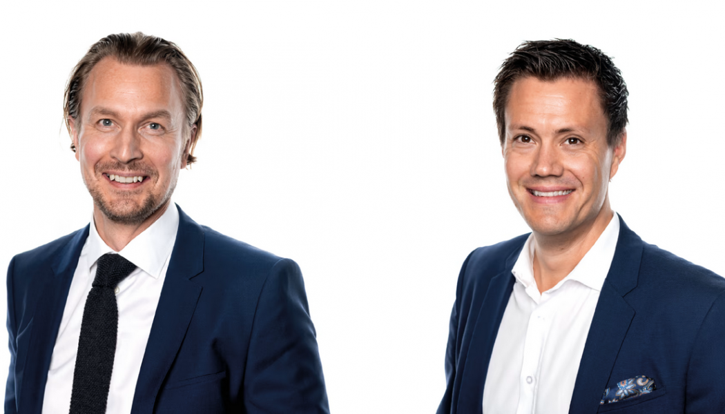 Joakim Sundh, ny vd för MTR Pendeltågen och Filip Johansson ny vd för MTRX. Foto: MTR