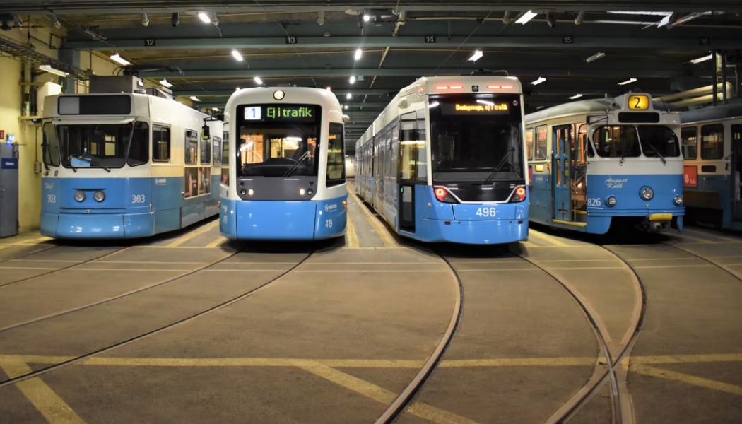 Spårvagnsmodellerna M31 och M32 får nya destinationsskyltar. Foto: Göteborgs Spårvägar 