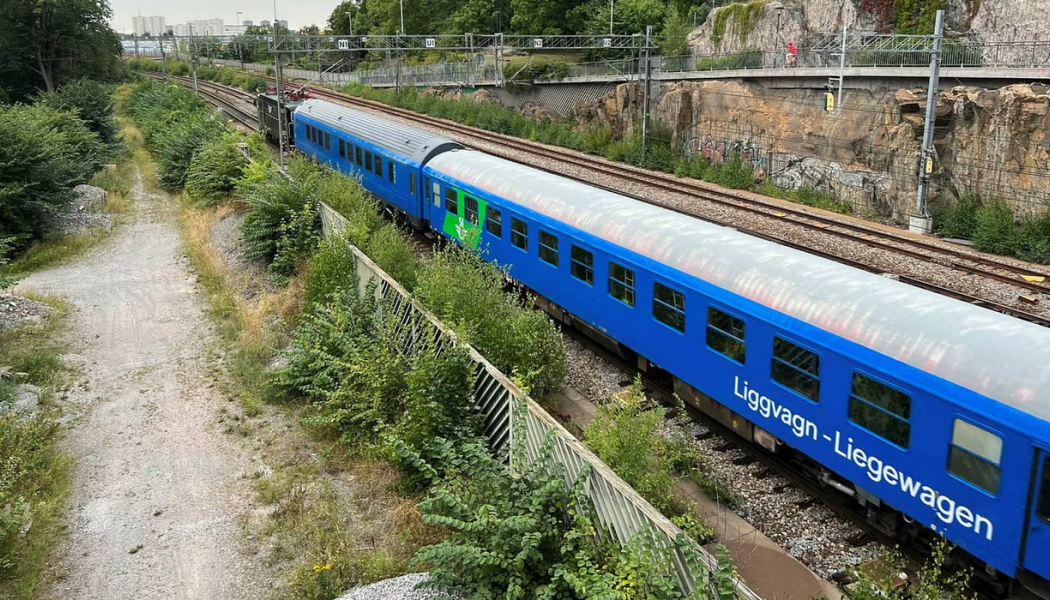 Nu har första nattåget till Hamburg avgått från Stockholm C. Foto: SJ

