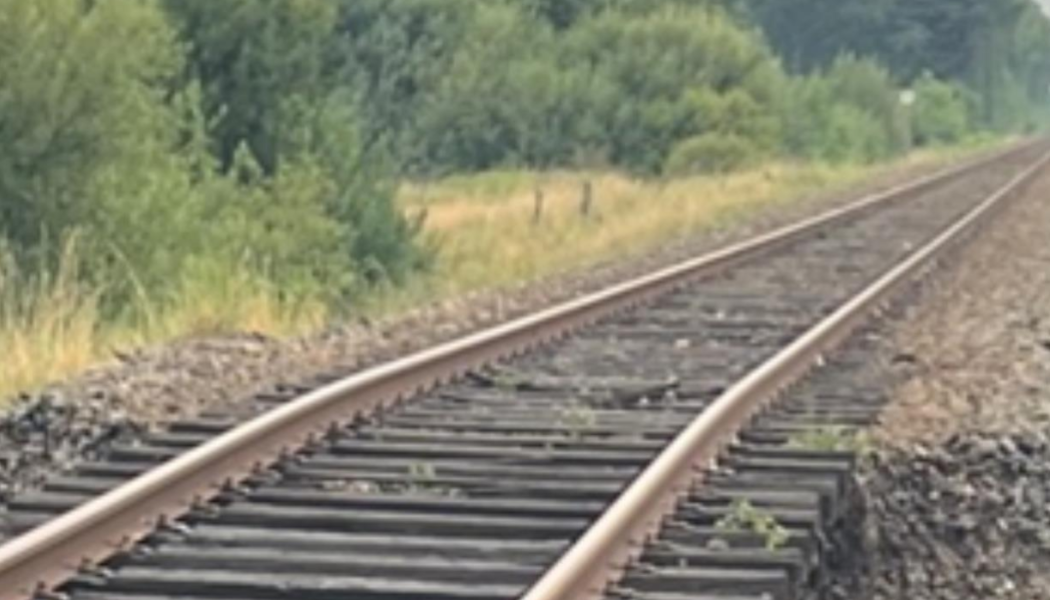 Vattenskadorna som uppstått vid Kibæk är väldigt ovanliga. Foto: Banedanmark