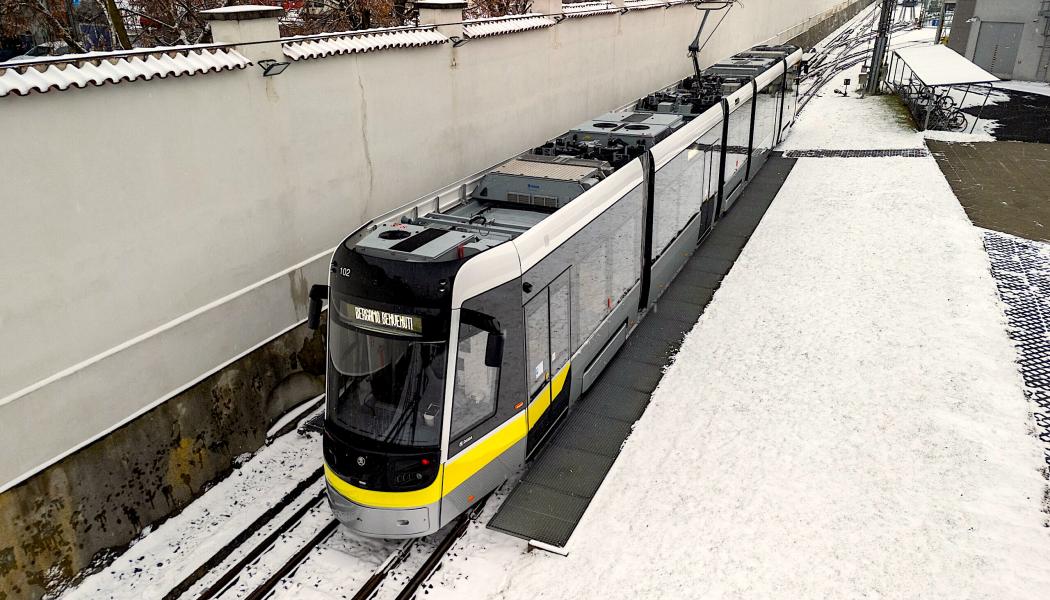 Škoda levererar tio nya spårvagnar till Bergamo. Låggolv, kollisionsskydd och kapacitet för 281 passagerare. Foto: Škoda