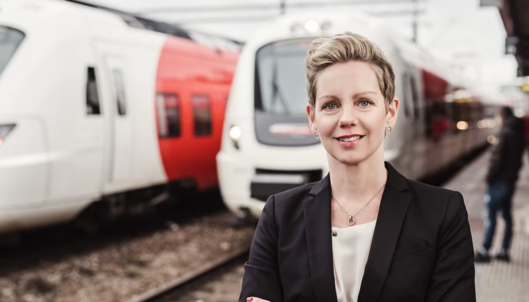 Sofia Malander, vd Östgötatrafiken. Foto: Stockholmsmässan