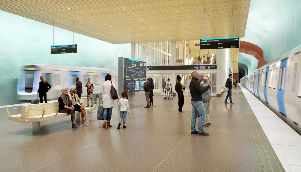 Plattform. Visionsbild: Region Stockholm / &Rundquist