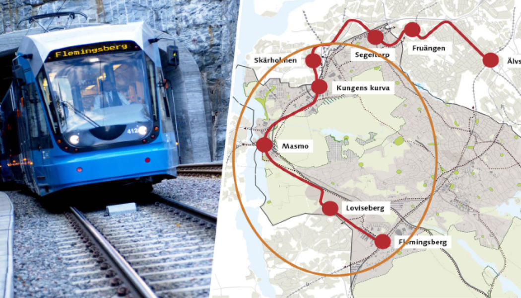 Spårväg syd Fotograf/Källa: Huddinge kommun