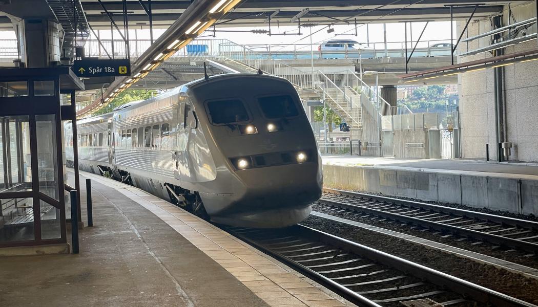 Tåg ankommer till Stockholms Central. Foto: Stina Wickenberg