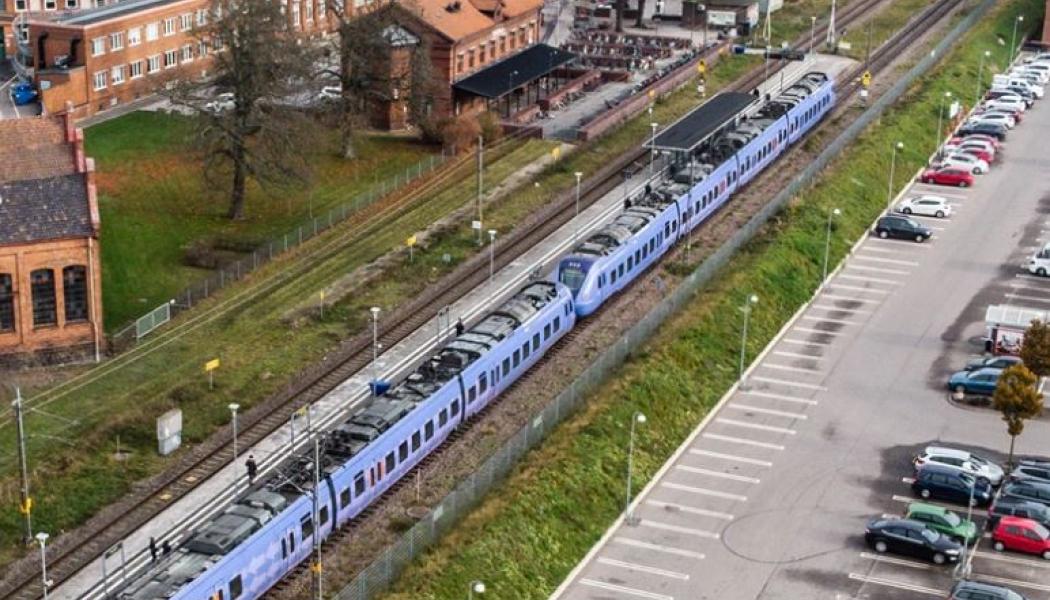 Trafikverket bygger en gångtunnel under spåren och två långa sidoplattformar. Foto: Trafikverket