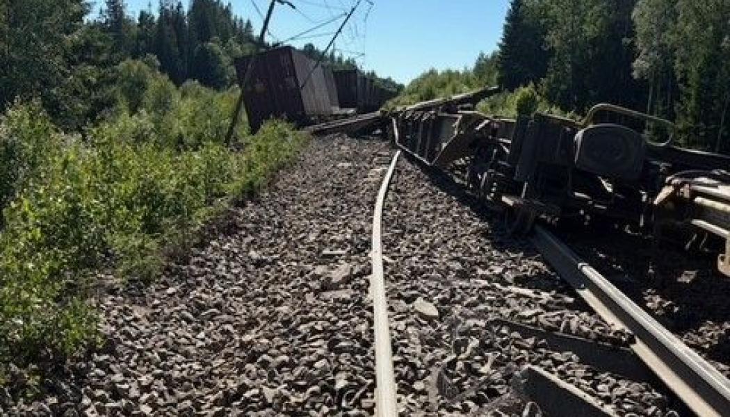 Olyckan inträffade strax före klockan 15 den 25 juni i Bollebygds kommun. Foto: Infranord