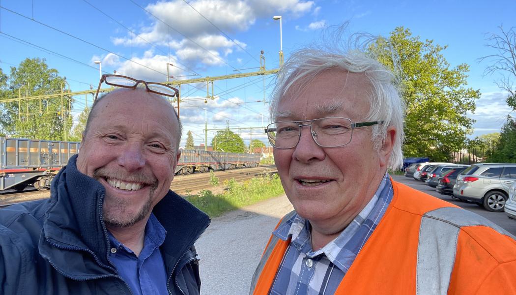 Otto Nilsson Inlandsbanan AB och Lars Yngström Tågåkeriet i Bergslagen AB. Foto: Inlandsbanan