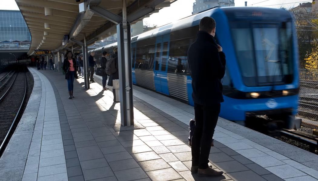 Under påsken kommer det ske avstängningar i pendeltågstrafiken och på gröna linjen i tunnelbanan. Foto: Erja Lempinen/Trafikförvaltningen
