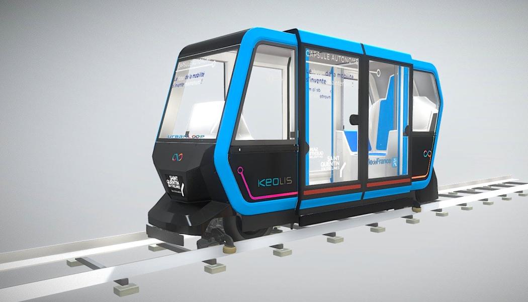 Urbanloop är autonom järnvägstransport  : små fordon som styrs av artificiell intelligens algoritmer som tillåter säker, non-stop och non-connecting resor. Dessa fordon, eller 