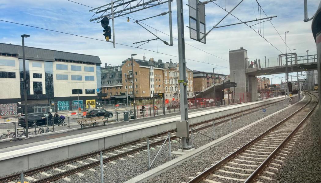 Nya spår och plattformar klara vid Karlstad C