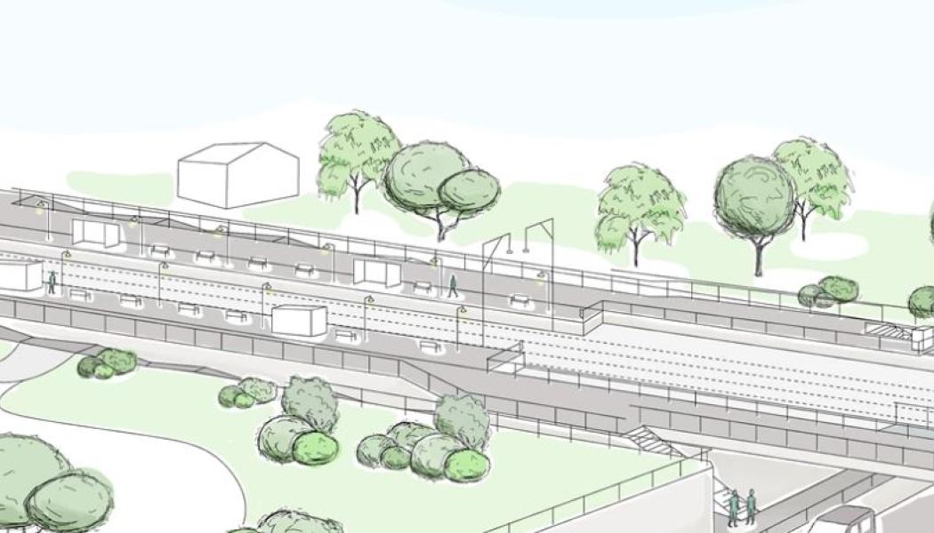 Väse är en del av projektet Tåg i tid och den station på järnvägssträckan mellan Kristinehamn och Karlstad som har flest tågmöten. För att fler tåg ska kunna mötas på banan bygger Trafikverket ut mötesspåret i Väse. Bild: Trafikverket