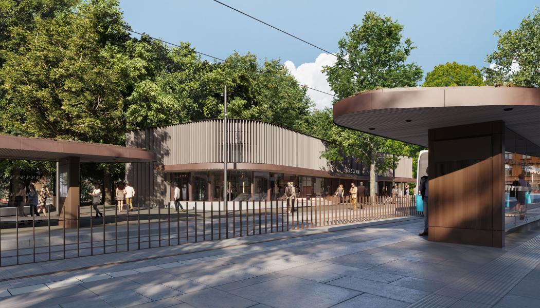 Arbetet med Västlänkens etapp Haga-Rosenlund går nu in i en ny fas. Bild: Gottlieb Paludan Architects och AFRY