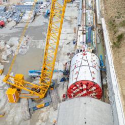 Tunneln är färdig i Italiens stora järnvägssatsning. Foto: Webuild