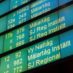 Johan Jeppsson/TT: Mälartåg har länge haft problem med inställda avgångar. Arkivbild.