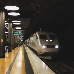 SJ tåg på Arlanda central. Foto: Stockholms Handelskammare