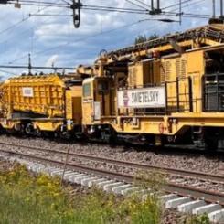 Projektet inkluderar bland annat 41 kilometer spårbyte och byte av 6 stycken växlar. Foto: Trafikverket