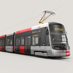 Nya 52T-spårvagnen för Prag. Foto: Skoda