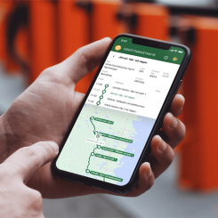 Informationen presenteras grafiskt på ersättningstrafik.se och kan integreras i olika appar och plattformar. Foto; Nobina